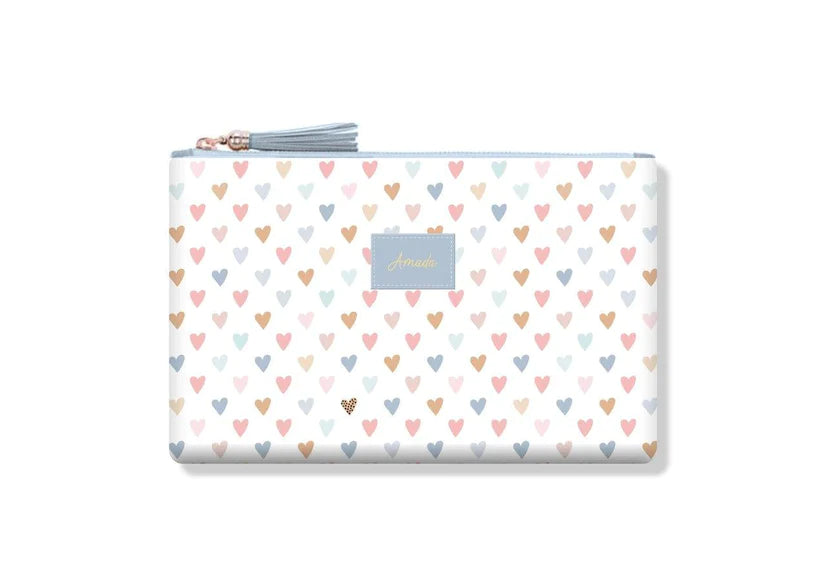 Valiosa Zipper Pouch Corazones